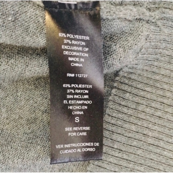 Central Park West Sequined Cardigan Gray Size S - Picture 7 of 8